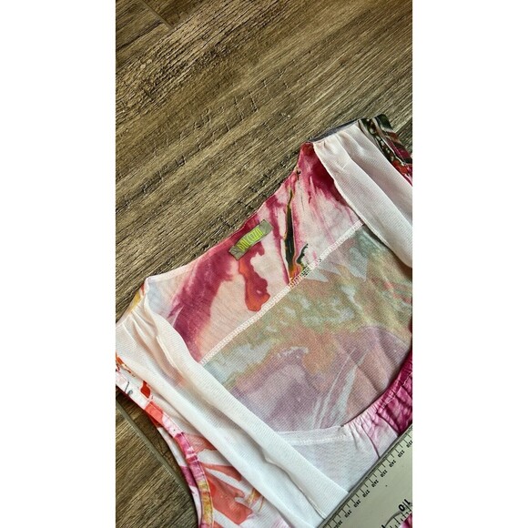 Dolcezza Colorful Art-to-Wear Top Wrap comfy short sleeve no size see pics #107 - Picture 8 of 8